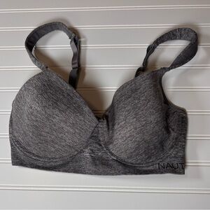 Nautica Gray Seamless Comfort Bra 38D- Heather Gray